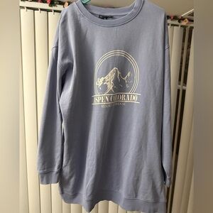 ASOS Design Purple Aspen Colorado Oversized Crewneck Size 14 Large